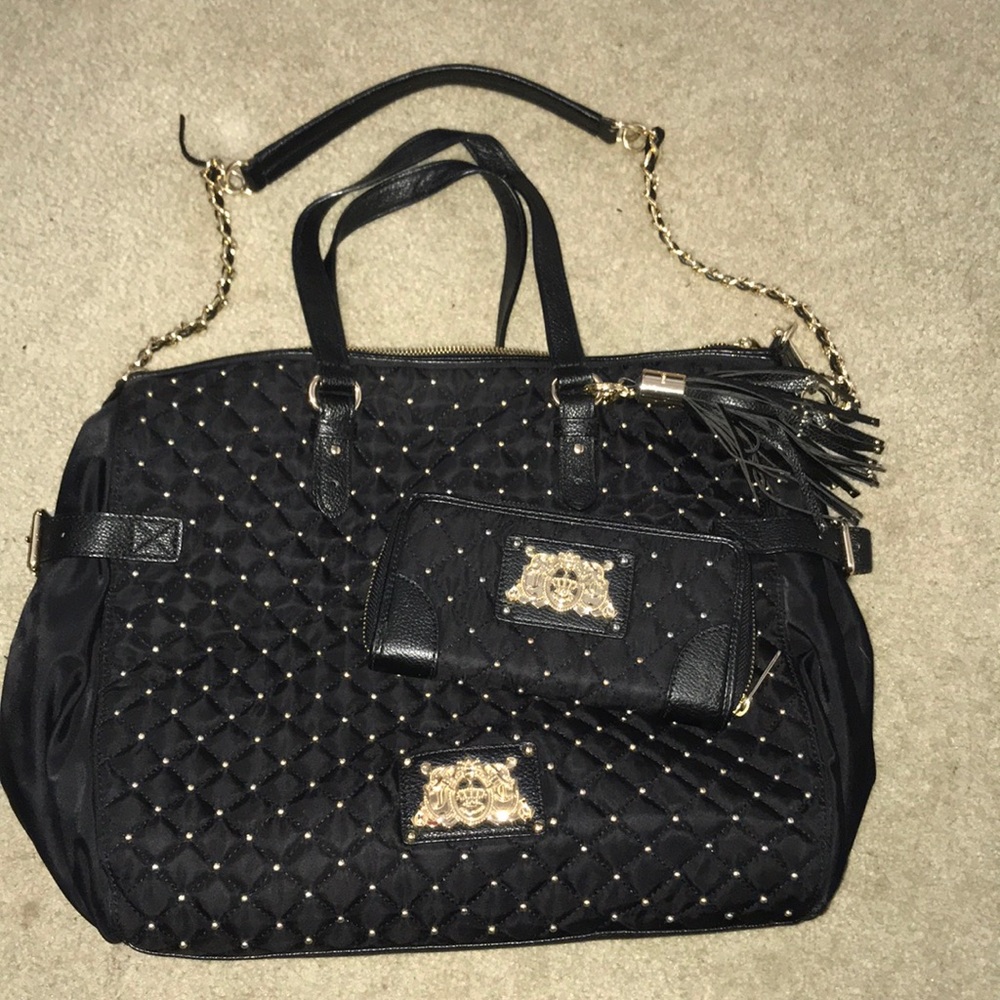 GENTLY USED oversized JUICY COUTURE PURSE & WALLET